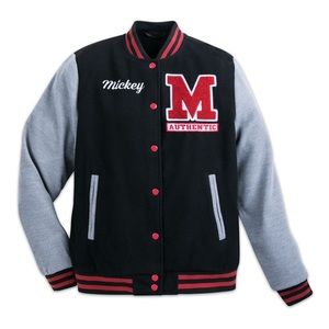 Mickey Mouse Letterman Jacket For Men‼️